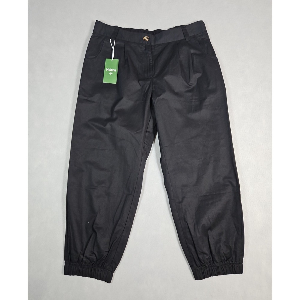 Halara Womens‎ Black Cropped Jogger Style Pants Size Large NWT